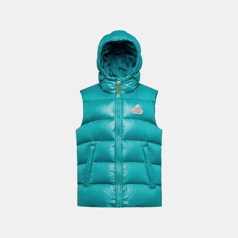 Image of Pyrenex Unisex Kids Hooded Padded Sleeveless Gilet Deep Lgoon 4342 unisex 12Y