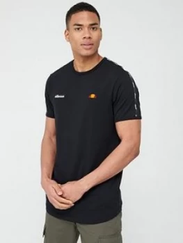 image of Ellesse Fedora Taped T-Shirt - Black