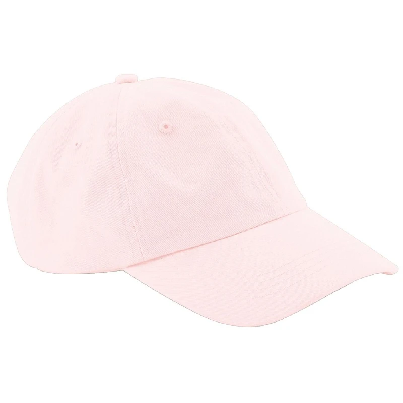 Image of Beechfield Beechfield Men Low Profile 6 Panel Dad Cap Pack of 2 in Light Pink Light Pink One Size Male 5059269083878