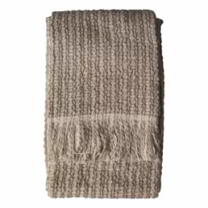 Image of Crossland Grove Tonal Woven Throw Natural 1300x1700mm