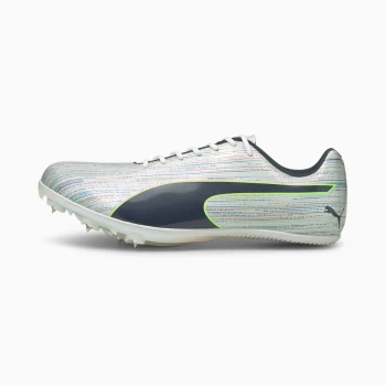 image of Womens PUMA Evospeed Spring 12 Sp Track & Field Shoes, White/Spellbound Size 10 Shoes