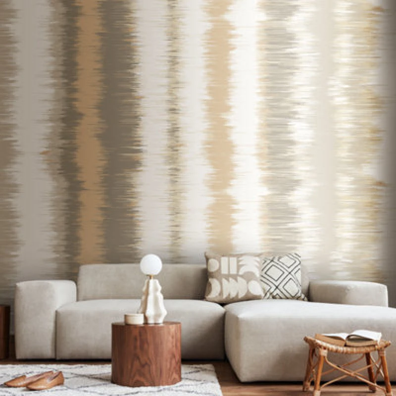 Image of Origin Murals Linear Stripe - Stone Grey Matt Smooth Paste The Wall Mural 350Cm Wide X 280Cm High