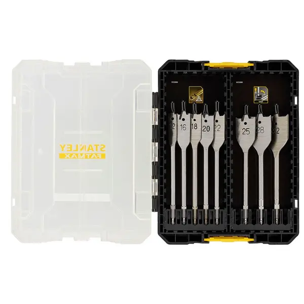 Image of Stanley FatMax 8 Piece Flatwood Drill Bit Set