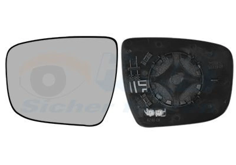 Image of VAN WEZEL Wing mirror glass VAN WEZEL 3383837