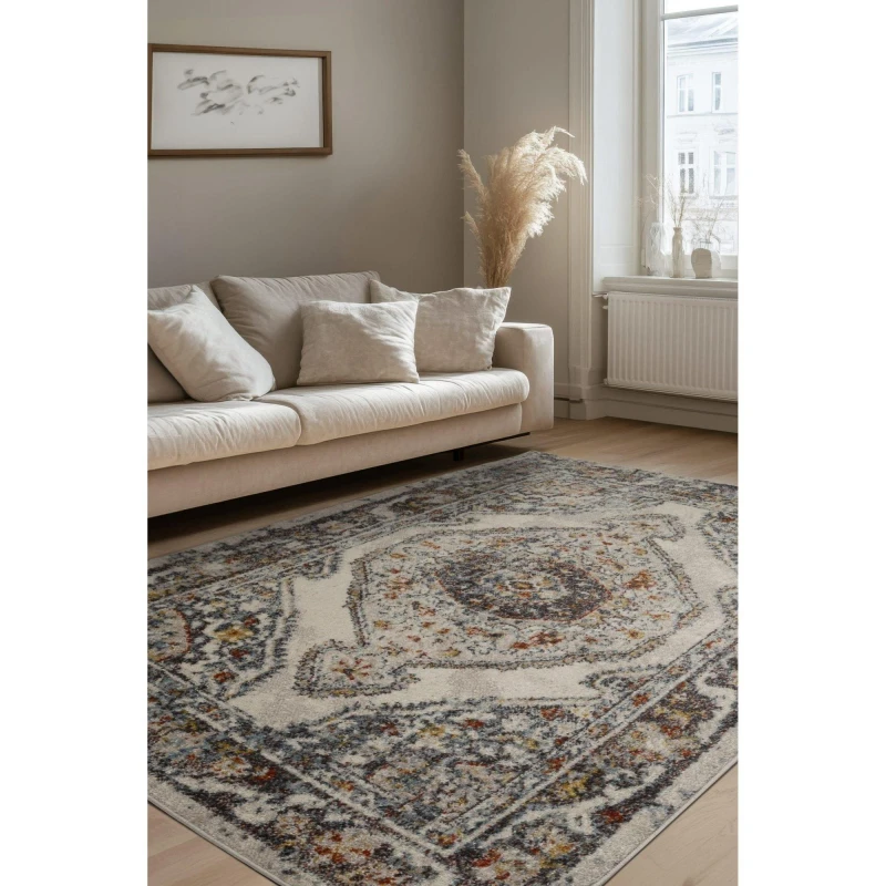 Image of Homemaker Juno Medallion Cream 160x230 Rug, Cream JUNOMEDCREA160
