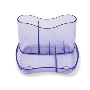 Image of Desk Organiser 4 Compartments 93mm High Ice Purple CP083YTIPU
