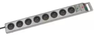 Image of brennenstuhl 2.5m 8 Socket Type E - French Extension Lead, 230 V