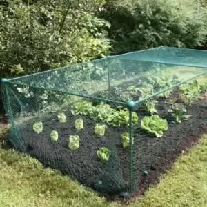 Image of Garden Skill Gardenskill Fruit And Vegetable Garden Cage Kit With Bird Netting 2.5 X 1.25 X 0.625M