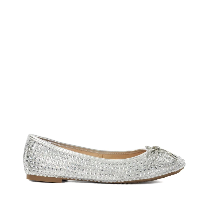 Image of Dune London Hale Ballet Pumps - Silver Silver 4