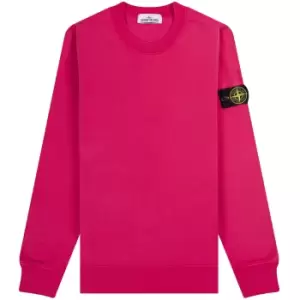 Image of Stone Island 'Crew Neck' Sweatshirt Bright Pink