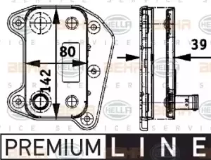 Image of x1 Behr Heat Exchanger 8MO376726-321 Genuine replacement part for Car Made in SK