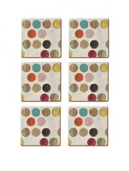 Image of Creative Tops Retro Spot Coasters ; Set Of 6