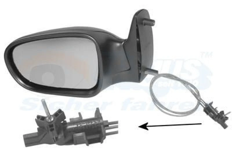 Image of VAN WEZEL Wing mirror VAN WEZEL 1868803