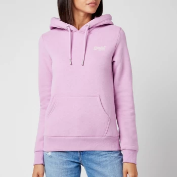 Image of Superdry Womens Ol Classic Hoodie - Lavendar Marl - UK 10