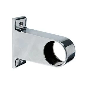 image of Colorail Chrome effect Aluminium Rail centre bracket (Dia)32mm