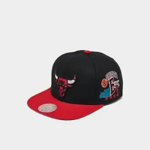 Image of Mitchell & Ness NBA Chicago Bulls Patch Overload Snapback Hat