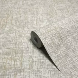 Image of Paoletti Luxe Serafina Champagne Gold Embossed Metallic Vinyl Wallpaper