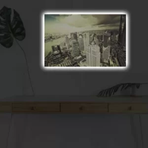 Image of 4570DHDACT-089 Multicolor Decorative LED Lighted Canvas Painting