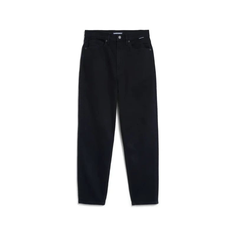 Image of ARMEDANGELS Womens high-waisted jeans Armedangels Mairaa Mom Noir Female 34x34