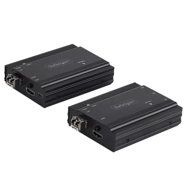 StarTech.com 4K HDMI KVM Extender over Fiber - HDMI Video & USB Remote KVM Switch/Console Extender