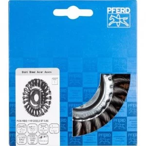 Image of PFERD Round brush, knotted POS RBG 1151 2/22.2 ST 0.50 43312001