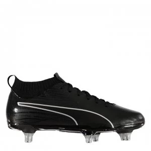 Puma EvoKnit SG Football Boots Junior Boys - Triple Black