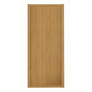 image of Spacepro 1 Panel Shaker Oak Frame Oak Door - 610mm