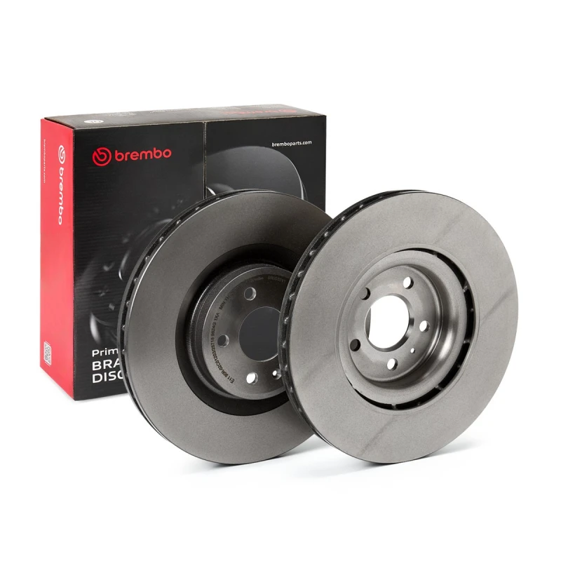 Image of BREMBO 09.B039.11 Brake disc internally vented, Coated, High-carbon, with bolts/screws Brake Disc (82)