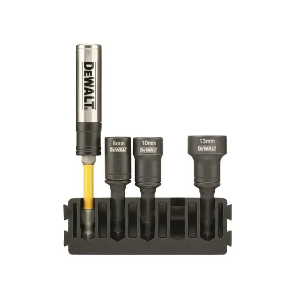 Image of DT70827-QZ 5pc Bit Bar Nutdriver 8mm 10mm & 13mm DEWDT70827QZ - Dewalt