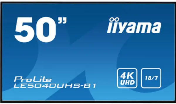 image of iiyama 50" ProLite LE5040UHS-B1 4K Ultra HD Signage Commercial Display