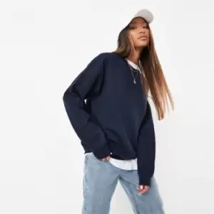 image of Missguided Originals Oversized Sweater - Blue