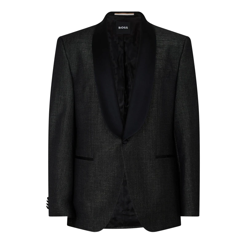 Image of Boss Mens H Jeckson Tux Blazer Dark Grey male 42 (52)