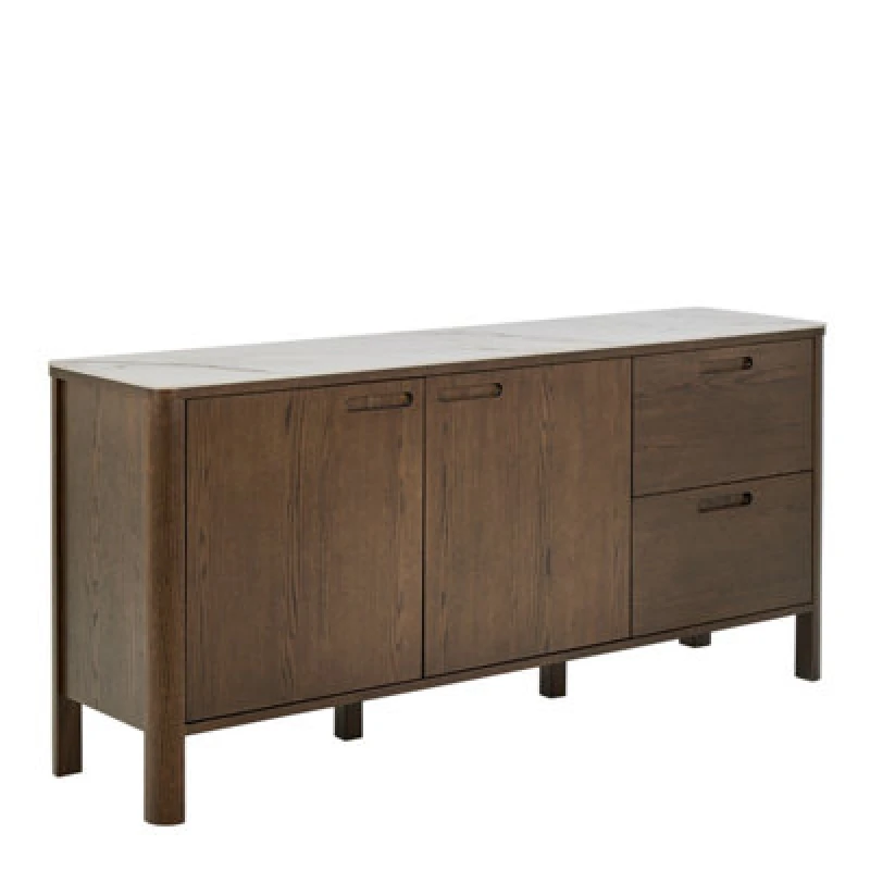 Image of Furniture To Go Southampton Sideboard With 2 Doors 2 Drawers And 2 Shelves In Cream Ceramic