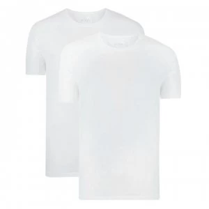 image of Hugo Boss 2 Pack Crew Neck T-Shirts White Size L Men