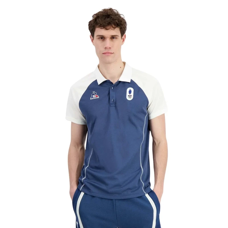 Image of Le Coq Sportif Polo shirt Le Coq Sportif Efro 24 Bleu Unisex XS