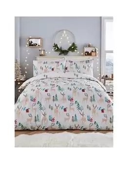 Fusion Winter Stags Christmas Duvet Cover Set