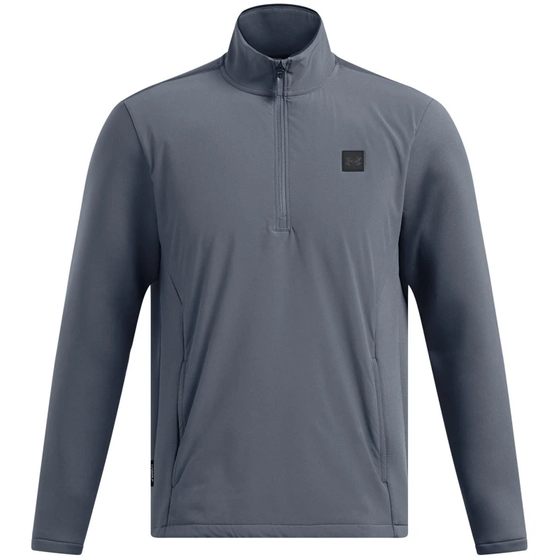 Image of Under Armour Mens Drive Pro Moisture-Wicking Stretchy Knit Waterproof Vest Grey male M