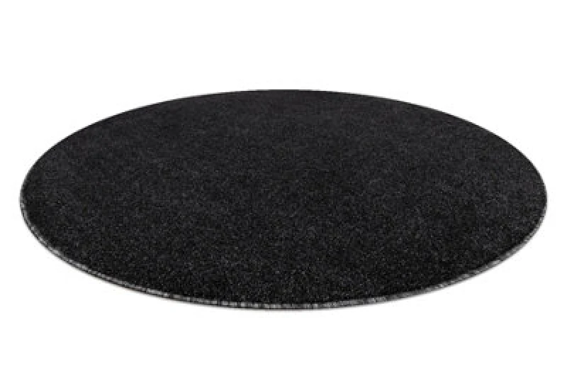 Image of RugsX Eton Plus Circle Carpet Melange Anthracite / Silver Circle 100 Cm