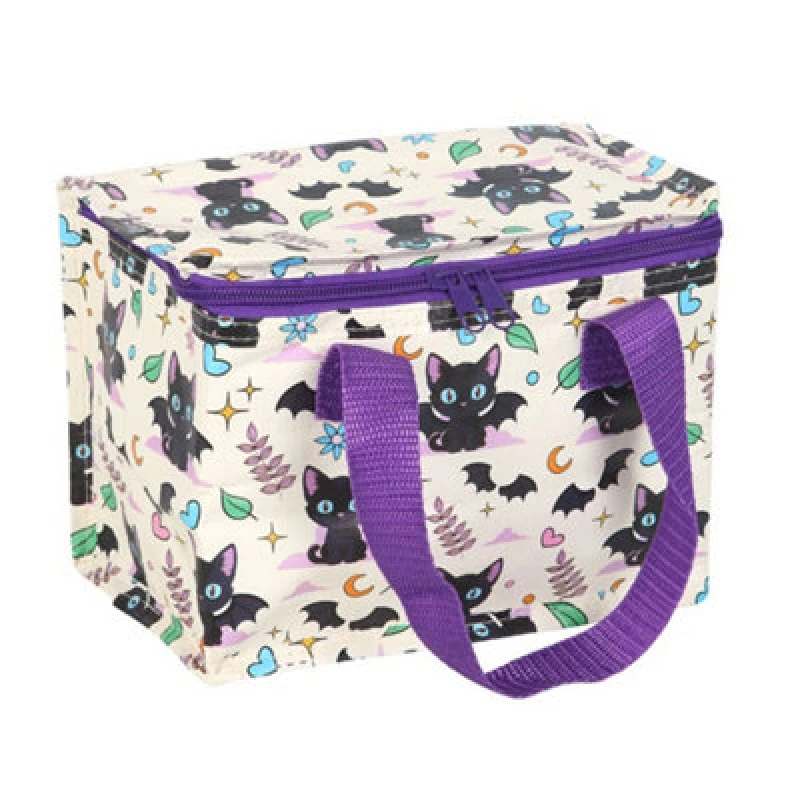 Image of Something Different Cute And Creepy Batcat Lunch Bag Multicoloured (One Size)
