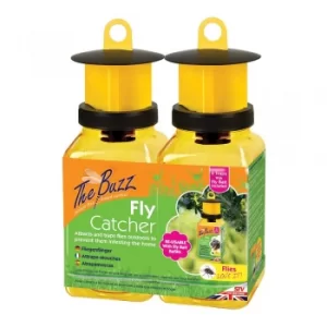 image of The Buzz Fly Catcher with Insect Attractant Bait Twin Pack