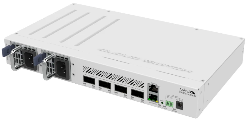 Image of Mikrotik CRS504-4XQ-IN network switch Managed Fast Ethernet (10/100) P