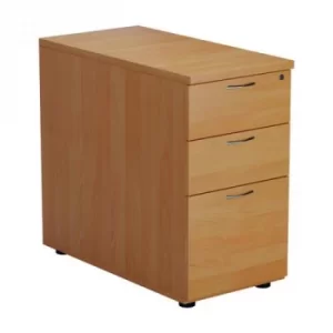 image of First Desk High 3 Drawer Pedestal 800mm Deep Beech KF79930