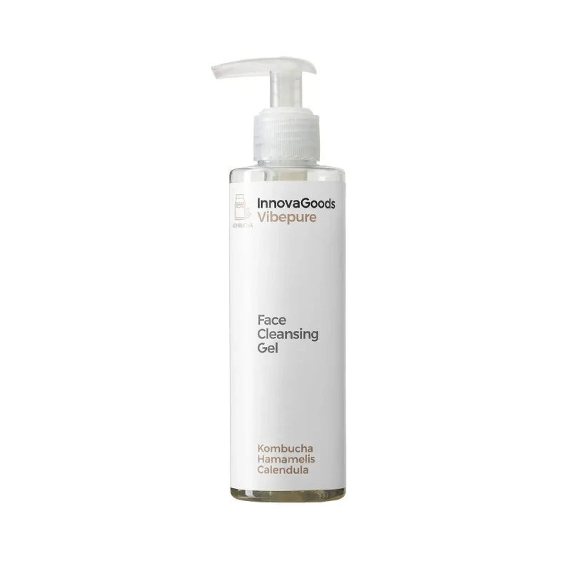 Image of Sublime Market Connect Facial Cleansing Gel - InnovaGoods - Kombucha Vibepure - 200ml - Vegan - Natural Ingredients white white