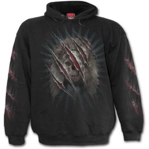 Image of Bear Claws Mens Small Hoodie - Black