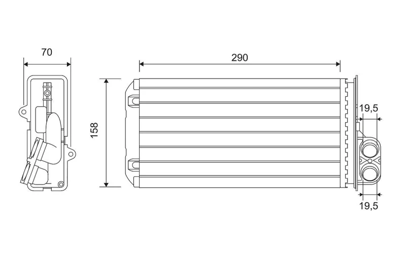 Image of Heater matrix VALEO 812212