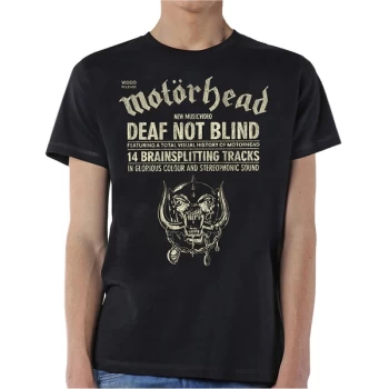 Image of Motorhead - Deaf Not Blind Unisex Large T-Shirt - Black