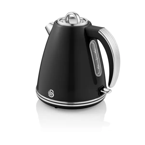 image of Swan 1.5 Litre Retro Jug Kettle Black