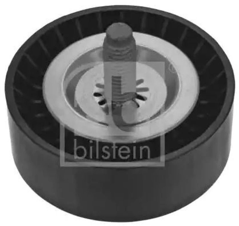 Image of FEBI BILSTEIN 100328 Idler Pulley with screw Plastic Deflection/Guide Pulley,v-ribbed belt (312)