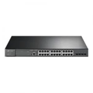 Image of TP LINK JetStream 24-Port Gigabit L2 Managed PoE+ Switch With 4 SFP