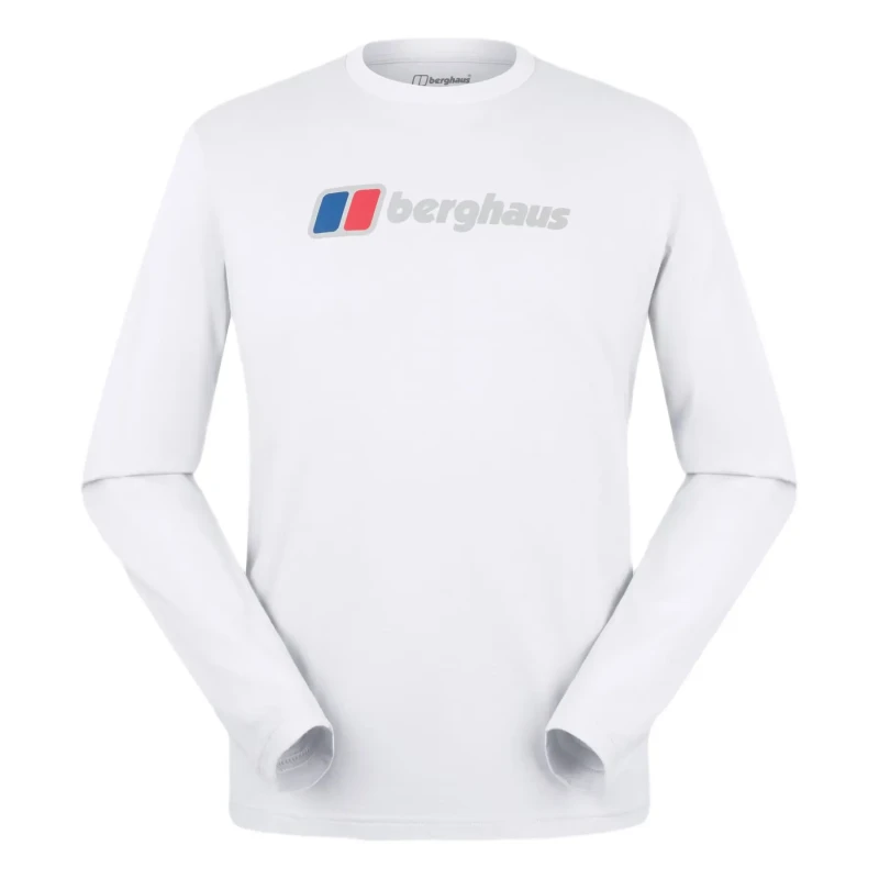 Image of Long sleeve T-Shirt with large logo Berghaus Blanc Male XL